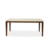 Ronda 120cm Dining Table – Walnut & Travertine