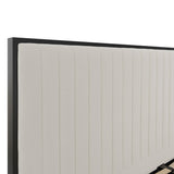 Fairmont Velvet Channelled Bed – Cream with Black Border