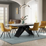 Torino 160–200cm Extending Dining Table – Argento Grey Matte Ceramic