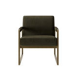 D.I Designs Mickleton Club Chair – Olive Green Velvet