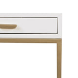 D.I Designs Berkeley Bedside Table – White & Gold