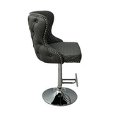 Hudson Bar Stool – Grey PU Leather