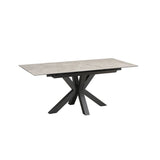 Nova 140–180cm Extending Dining Table – Kamite Grey Ceramic
