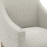 Piper Upholstered Dining Chair – Bisque Linen & Warm Wood