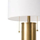 Berkeley Designs Toledo Table Lamp – Brushed Brass & Clear Crystal