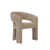 Alba Upholstered Dining Chair – Almond Textured Cord