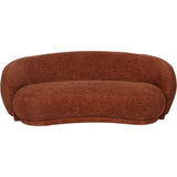 Libra Interiors Waverley Curved Sofa – Terracotta Chenille