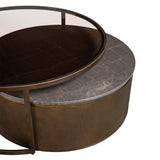 Libra Interiors Belvedere Nesting Coffee Tables – Royal Gold – Set of 2