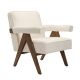 Amber Accent Chair – Ivory
