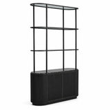 Belvedere Shelving Unit with Storage – Aged Black