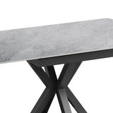 Phoenix 90–150cm Extending Dining Table – Argentina Grey Ceramic