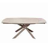 Libra Interiors Themsby 130–190cm Extendable Dining Table – Warm Stone