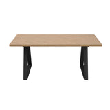 Hudson 180cm Dining Table – Natural Herringbone