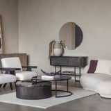 Libra Interiors Belvedere Console Table – Aged Black