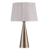 Libra Interiors Southbourne Table Lamp – Smoked Gold & Linen
