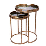 Libra Interiors Lounging Leopard Side Tray Tables – Set of 2