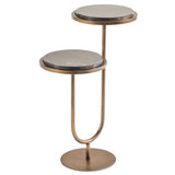 Libra Interiors Marco Accent Table – Royal Gold Marble