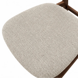 Oxford Dining Chair – Walnut & Upholstered Finish – Set of 2