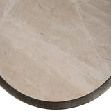 Libra Interiors Iota Accent Table – Grey Emperador Marble