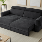 Dakota 3 Seater Electric Sofabed – Black