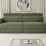Dakota 3 Seater Electric Sofabed – Olive