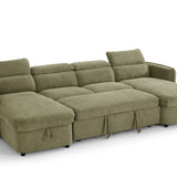 Capri U-Shape Sofabed – Green