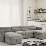Capri U-Shape Sofabed – Grey