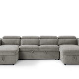 Capri U-Shape Sofabed – Grey