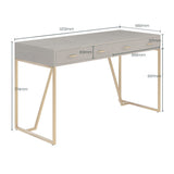 D.I Designs Hampton Desk – Grey Shagreen