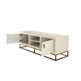 D.I Designs Hampton TV Unit – Ivory Shagreen