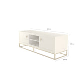 D.I Designs Hampton TV Unit – Ivory Shagreen