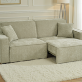Houston 3 Seater Electric Sofabed – Soft Green