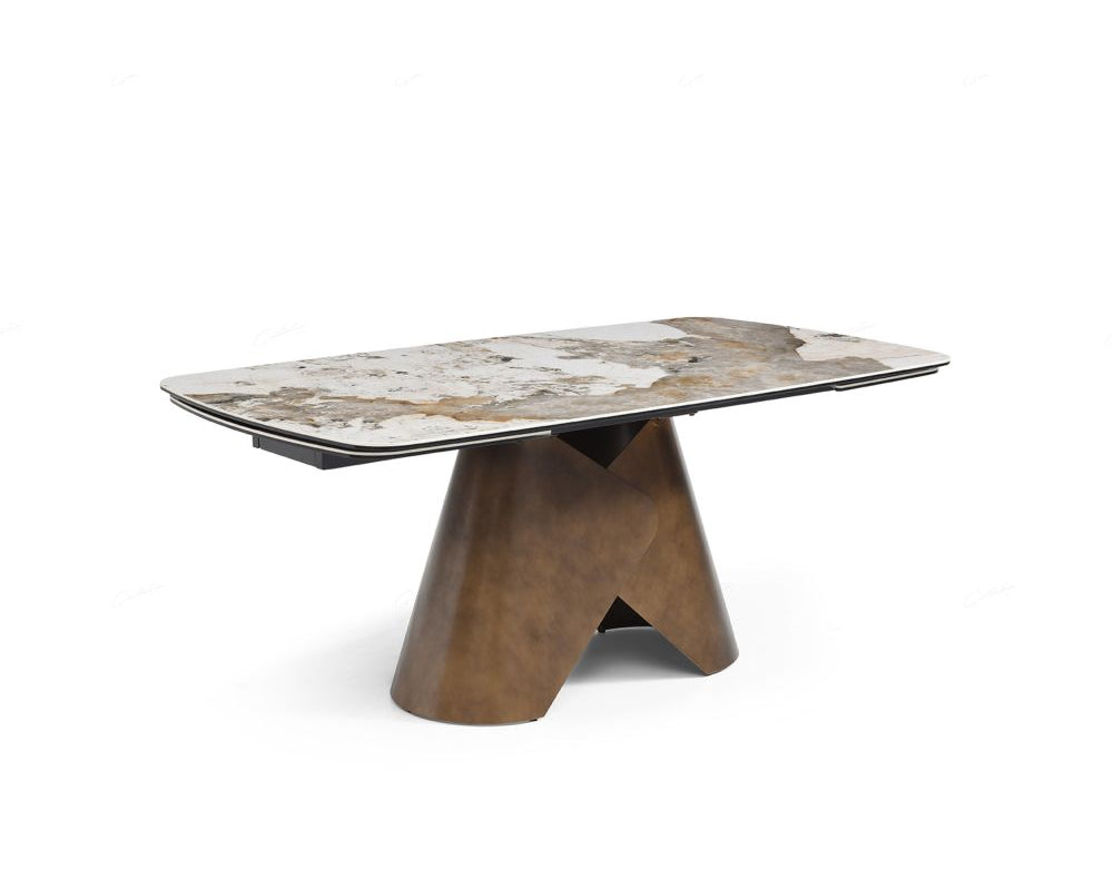 Feretti Extending Dining Table – Pandora Italian Ceramic Marble Top (180–260cm)