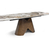 Feretti Extending Dining Table – Pandora Italian Ceramic Marble Top (180–260cm)