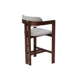 Clara Bar Stool – Walnut & Oatmeal Boucle