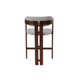 Clara Bar Stool – Walnut & Oatmeal Boucle