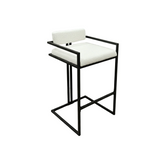 Arlo Bar Stool – Boucle & Black Metal