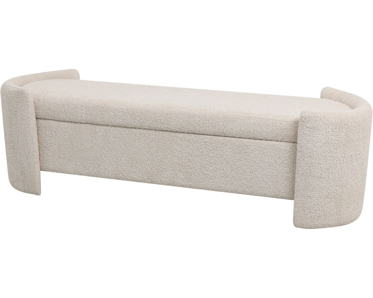 Libra Interiors Waverley Storage Bench – Cream Boucle