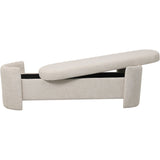 Libra Interiors Waverley Storage Bench – Cream Boucle