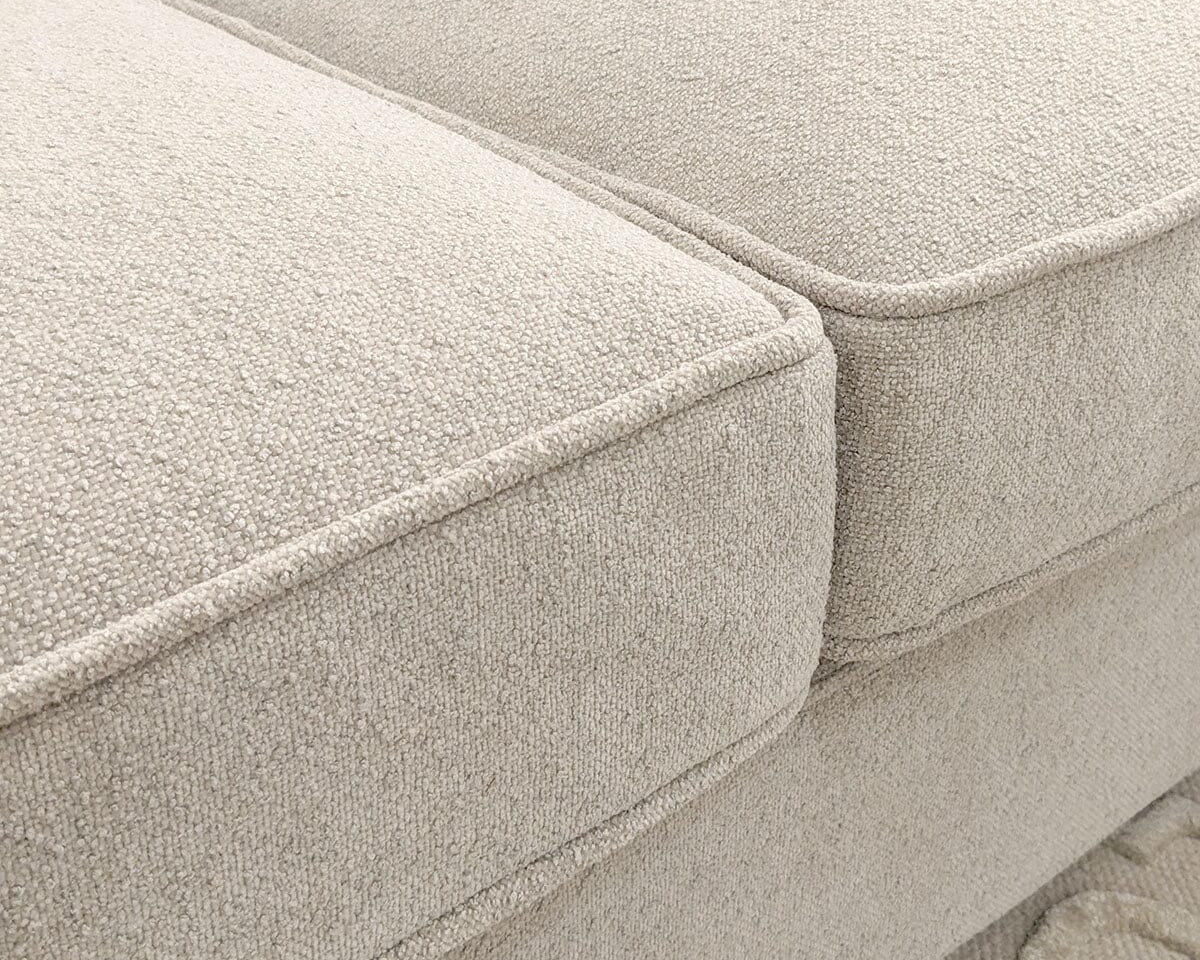 Rubin Chaise Corner Sofa – Pebble Boucle