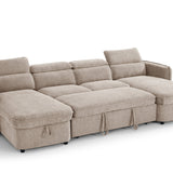 Capri U-Shape Sofabed – Beige