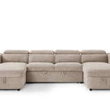 Capri U-Shape Sofabed – Beige