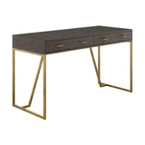 D.I Designs Hampton Desk – Brown Shagreen