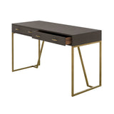 D.I Designs Hampton Desk – Brown Shagreen