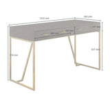 D.I Designs Hampton Desk – Brown Shagreen