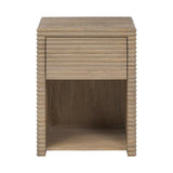 D.I Designs Wickham Bedside Table – Oak Ribbed One Drawer
