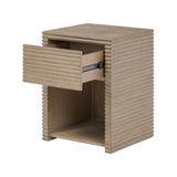 D.I Designs Wickham Bedside Table – Oak Ribbed One Drawer