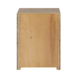 D.I Designs Wickham Bedside Table – Oak Ribbed One Drawer