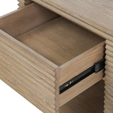 D.I Designs Wickham Bedside Table – Oak Ribbed One Drawer