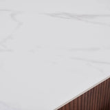 Elanora Dining Table – 180cm Sintered Stone Walnut White